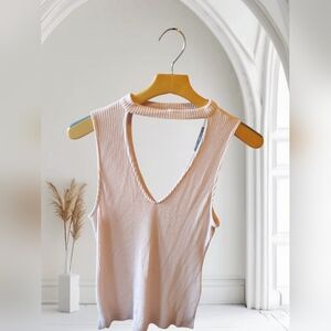 Matty (m) Ribbed  Blush sweater